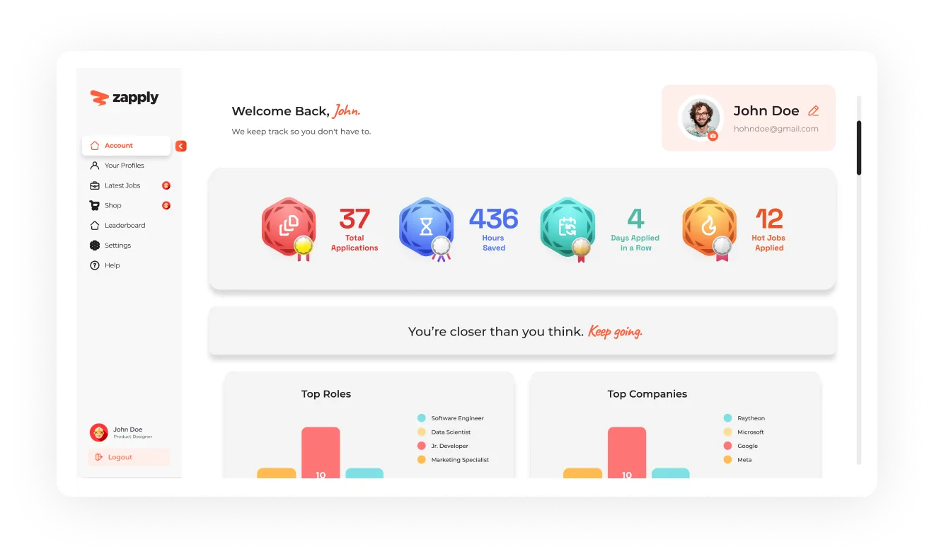 Zapply Progress Tracker